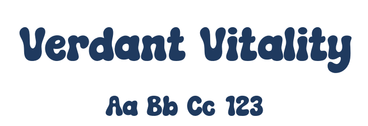 Verdant Vitality Font Preview