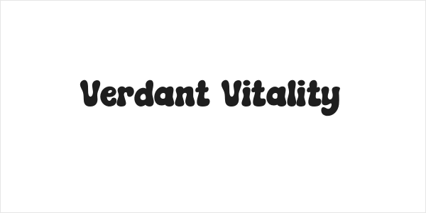 Verdant Vitality Logo