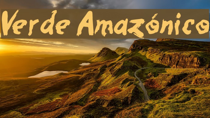 Verde Amazónico Font examples