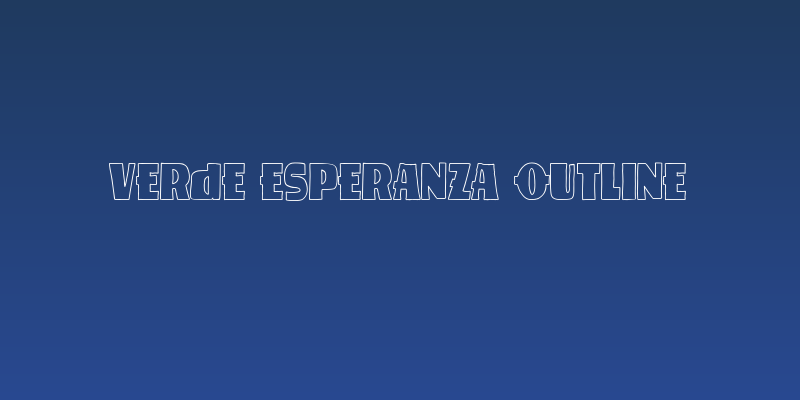 Verde Esperanza Outline Social Header