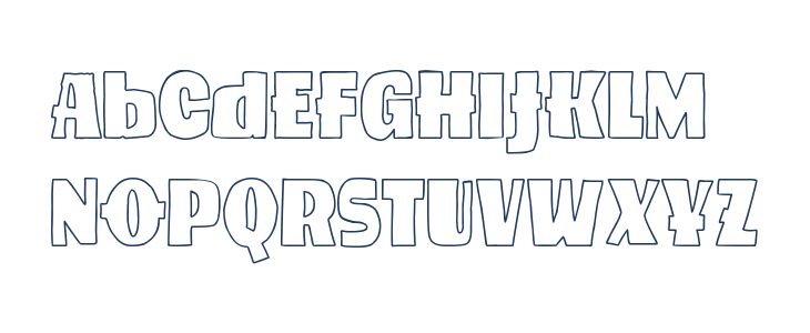 Verde Esperanza Outline Lowercase