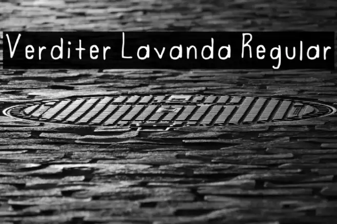Verditer Lavanda Regular Fonte examples