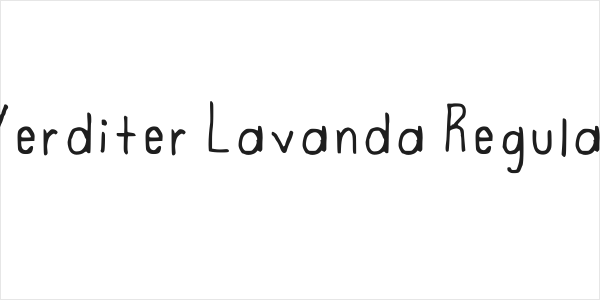 Verditer Lavanda Regular Logo
