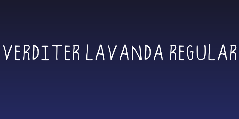 Verditer Lavanda Regular Social Header