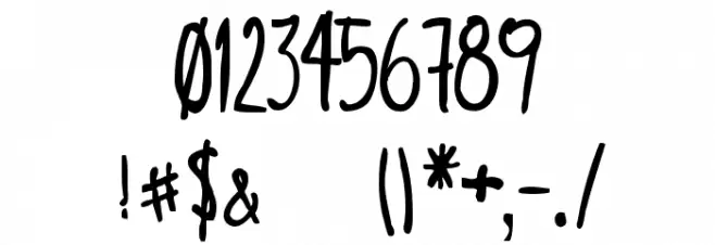 Verduleira Font OTHER CHARS