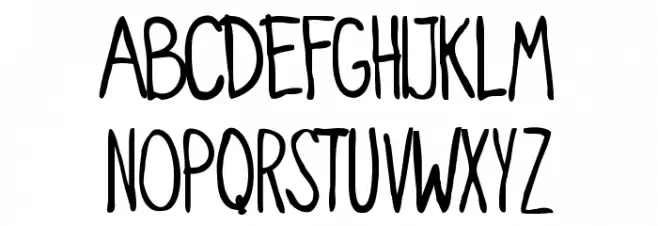 Verduleira フォント 大文字