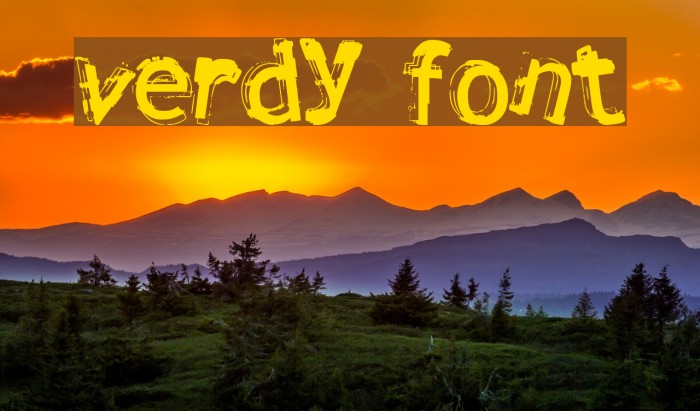 Verdy Font examples