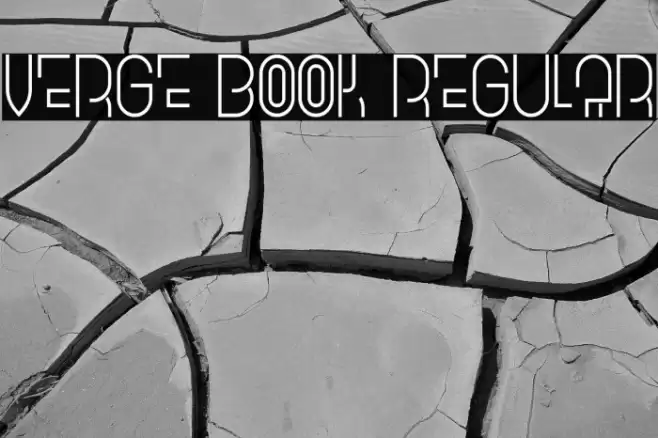 Verge Book Regular Font examples