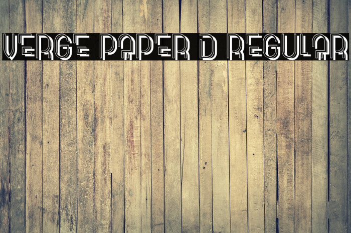 Verge Paper 3D Regular Example 1