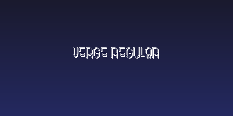 Verge Regular Social Header