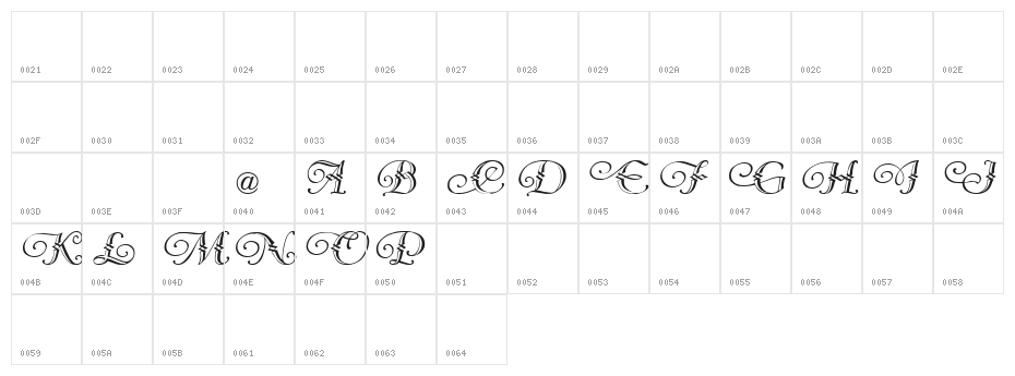 Vergennes Demo Character Map