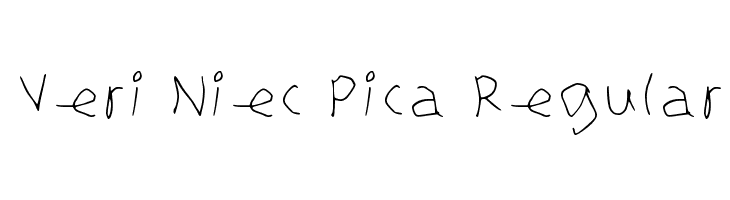 Veri Niec Pica Regular  フリーフォントのダウンロード