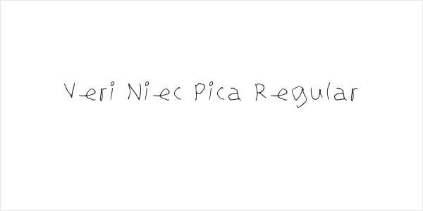Veri Niec Pica Regular Logo