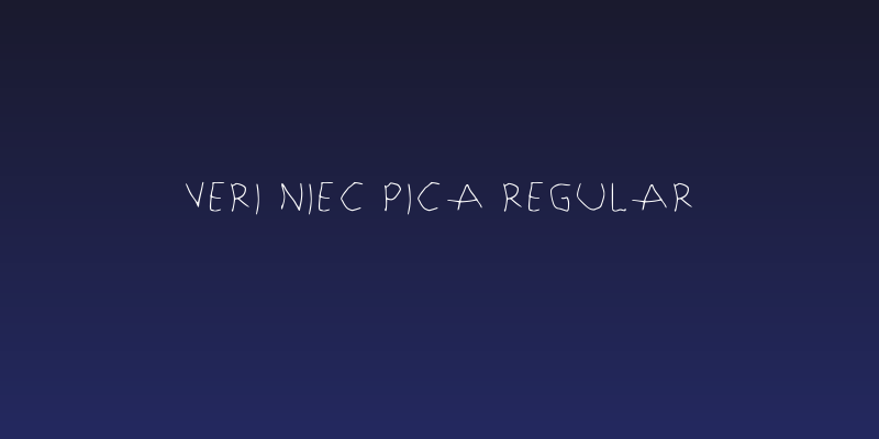 Veri Niec Pica Regular Social Header