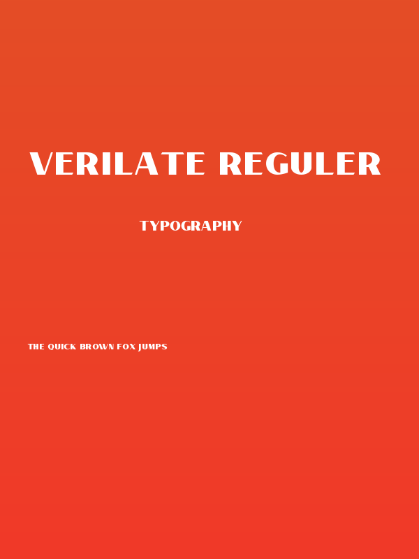 Verilate Reguler Poster