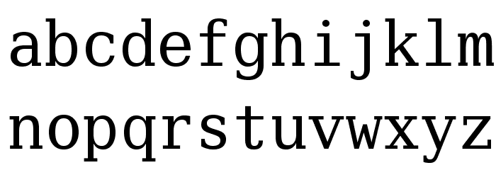 Verily Serif Mono Font Litere mici