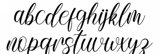 Verlin Font LOWERCASE