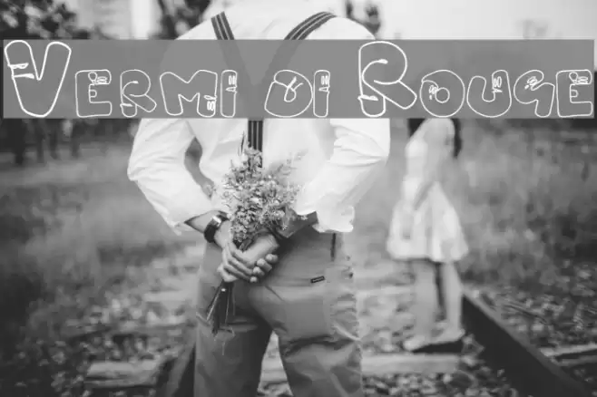 Vermi di Rouge Font examples