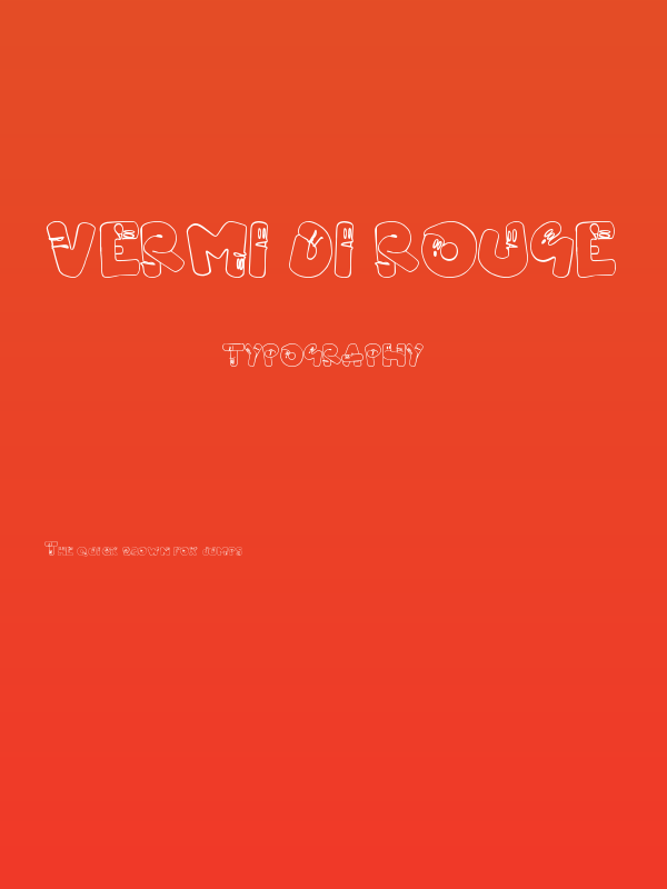 Vermi di Rouge Poster