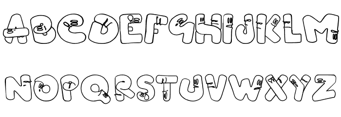 Vermi di Rouge Font LOWERCASE