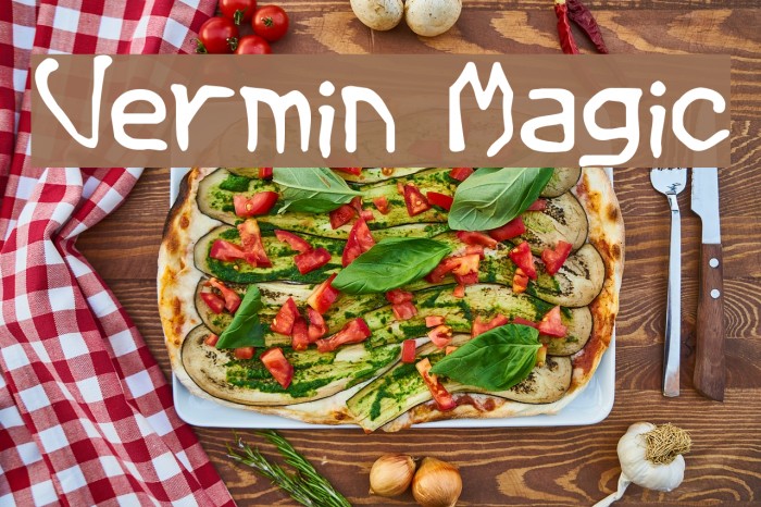 Vermin Magic Fonte examples