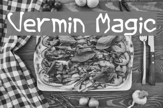 Vermin Magic Fonte examples