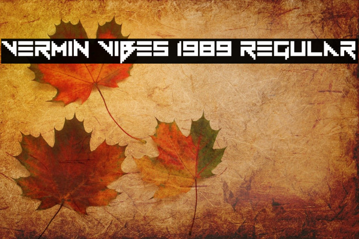 Vermin Vibes 1989 Regular Font examples