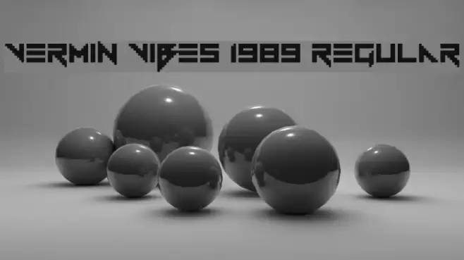 Vermin Vibes 1989 Regular Caratteri examples