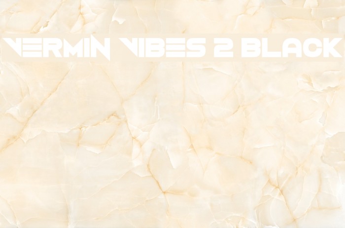 Vermin Vibes 2 Black Font examples