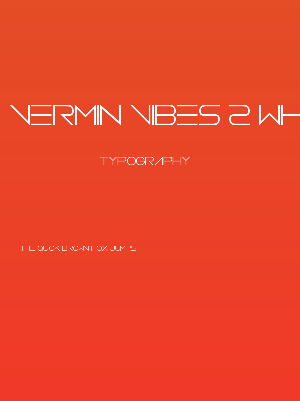 Vermin Vibes 2 White Poster