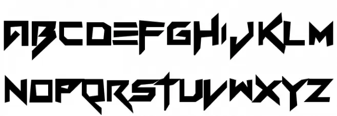 Vermin Vibes Corrupto خط أحرف كبيرة