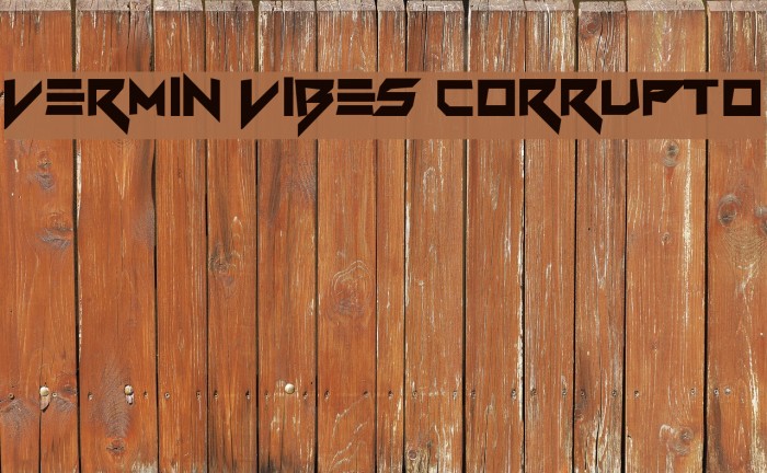 Vermin Vibes Corrupto Font examples