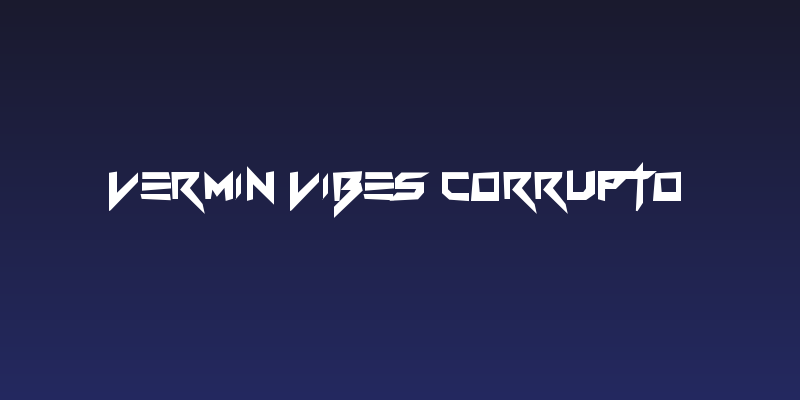 Vermin Vibes Corrupto Social Header