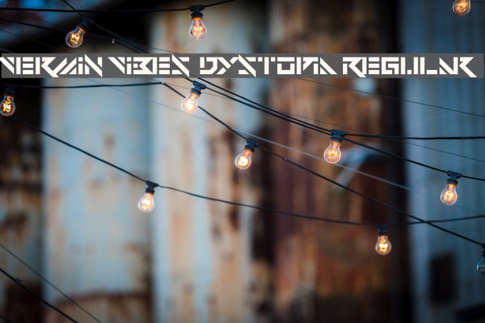 Vermin Vibes Dystopia Regular Font examples