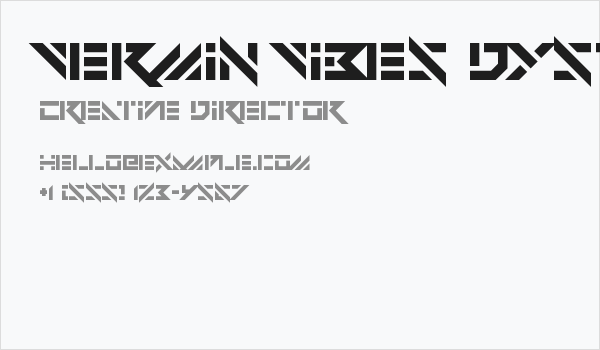 Vermin Vibes Dystopia Regular Business Card