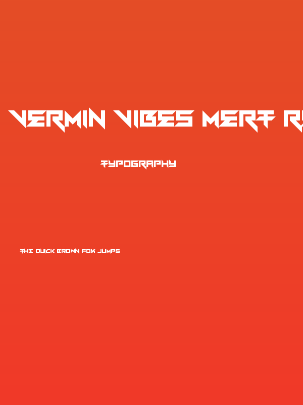 Vermin Vibes Mert Regular Poster