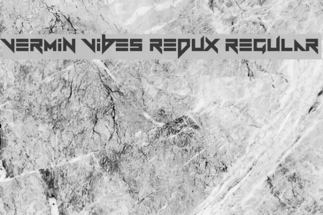 Vermin Vibes Redux Regular Font examples