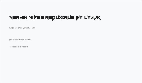 Vermin Vibes Redux(RUS BY LYAJK Business Card