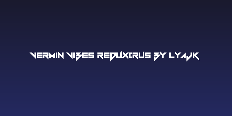 Vermin Vibes Redux(RUS BY LYAJK Social Header