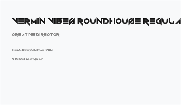 Vermin Vibes Roundhouse Regular Business Card