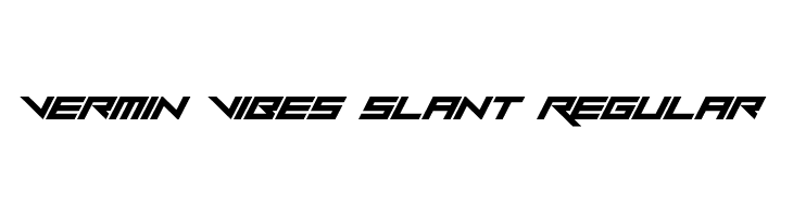 Vermin Vibes Slant Regular  フリーフォントのダウンロード