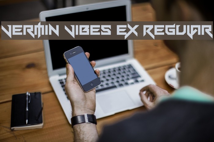Vermin Vibes eX Regular Font examples