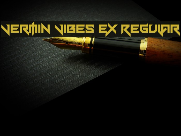 Vermin Vibes eX Regular Font examples