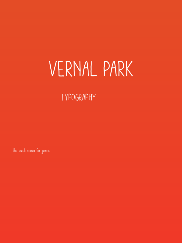 Vernal Park Poster