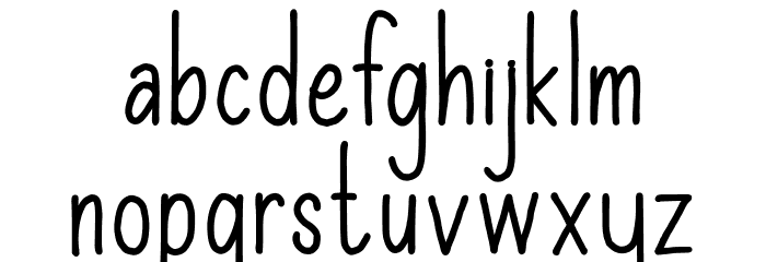 Vernal Park Font LOWERCASE