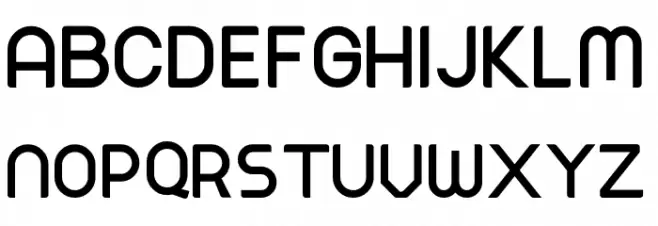Verno Normal Schriftart Groß