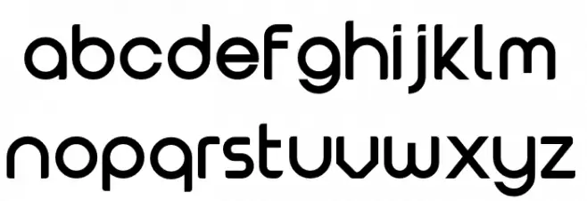 Verno Normal Font LOWERCASE