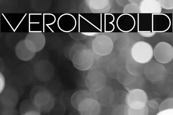 VeronBold Caratteri examples