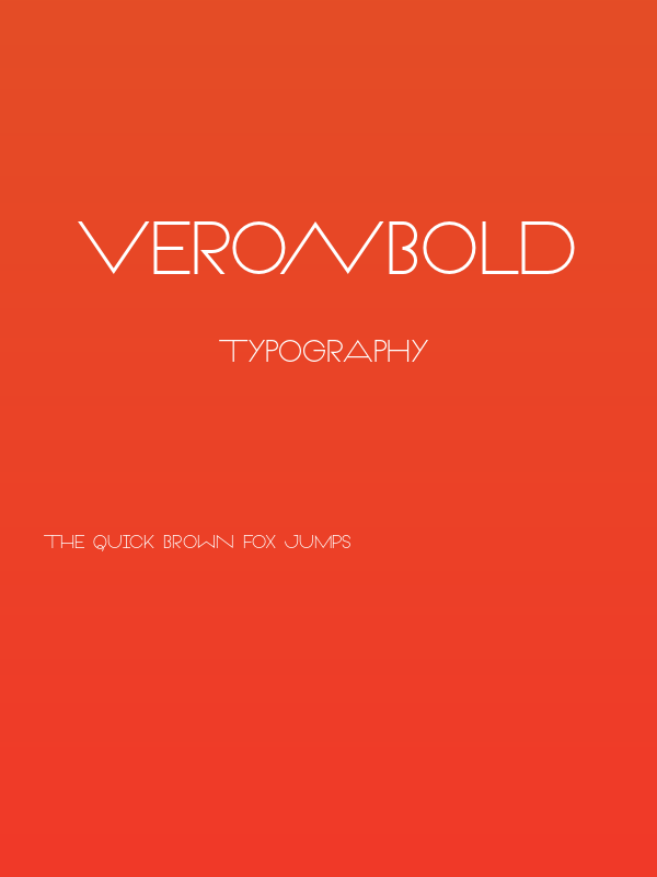 VeronBold Poster