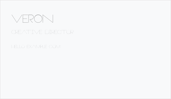 Veron Business Card